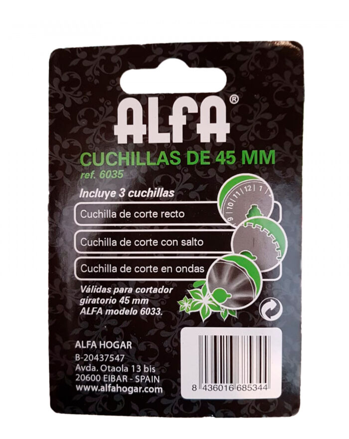 Mercería Online: Recambio para Cutter circular de 45 mm ALFA