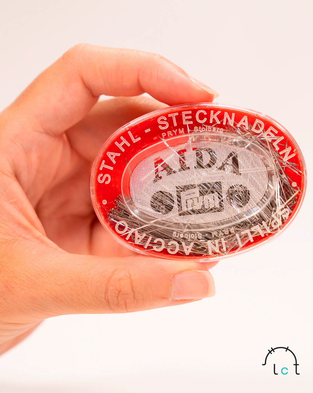 Mercería Online: Caja de alfileres AIDA de acero extrafinos de 3 cm