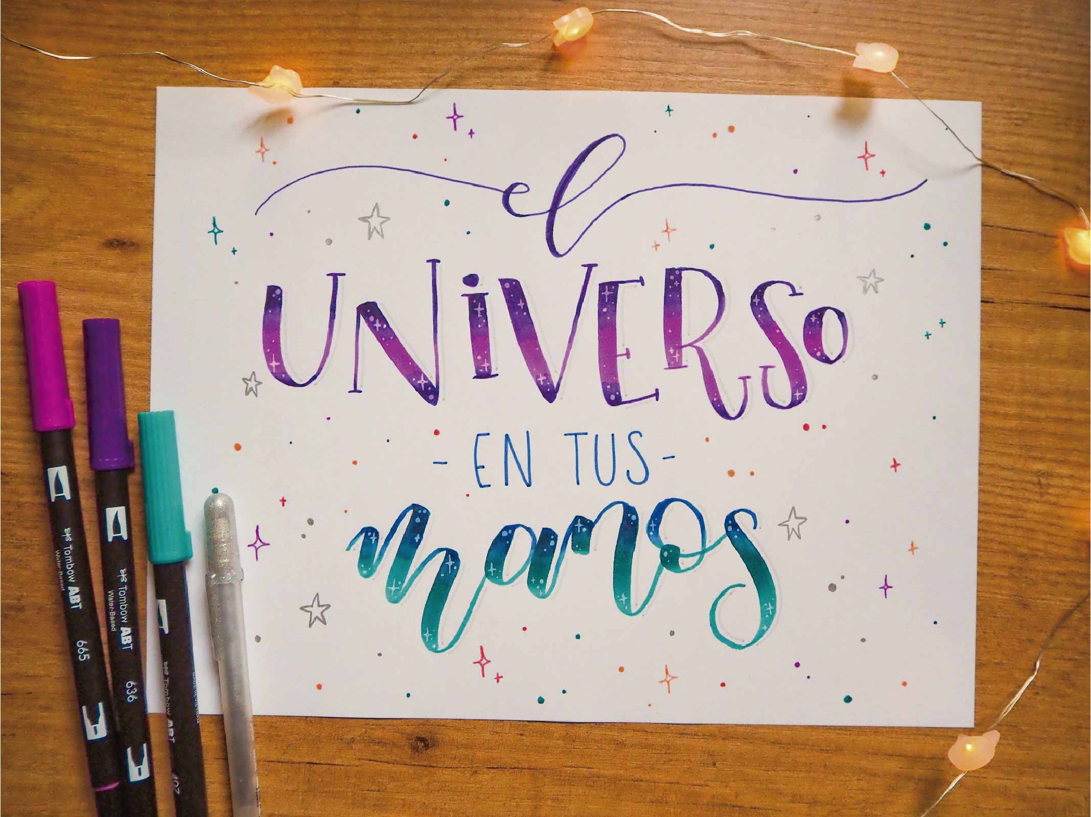 lettering marzo 2
